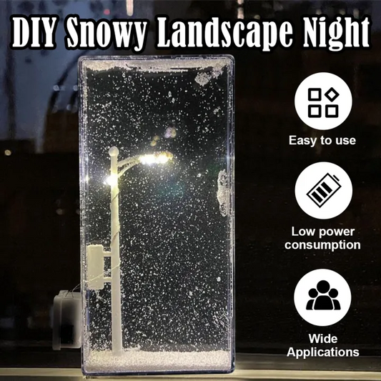DIY Snow Scene Night Light – Street Lamp Design