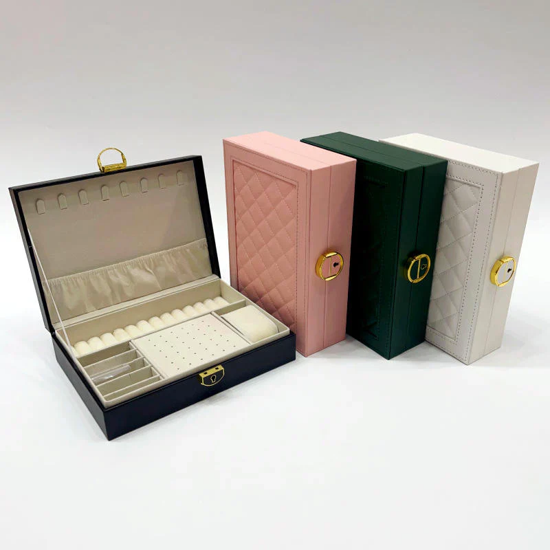 Luxury single layer Travel Jewelry Box Organizer