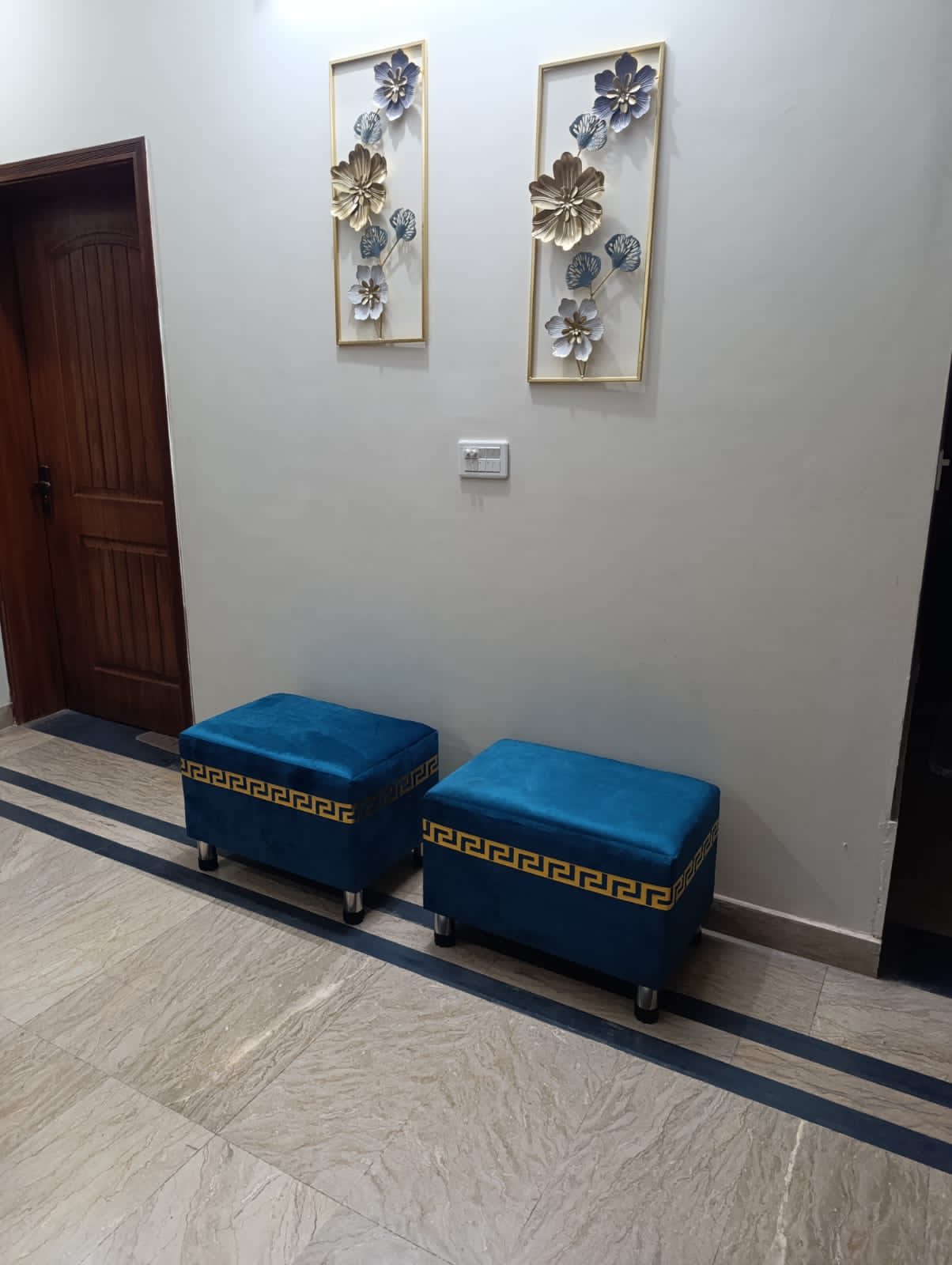 Ottoman stool pair
