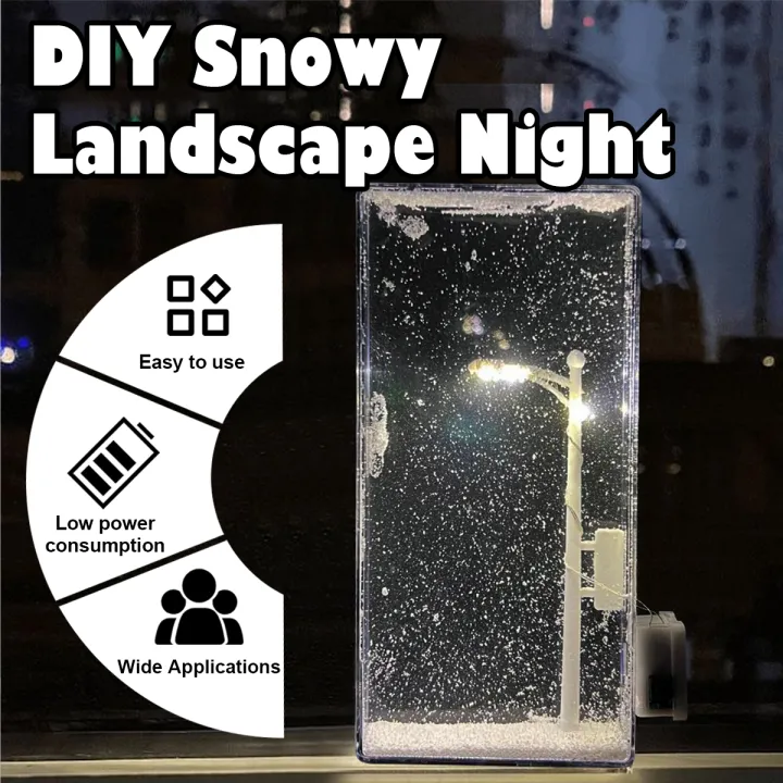 DIY Snow Scene Night Light – Street Lamp Design