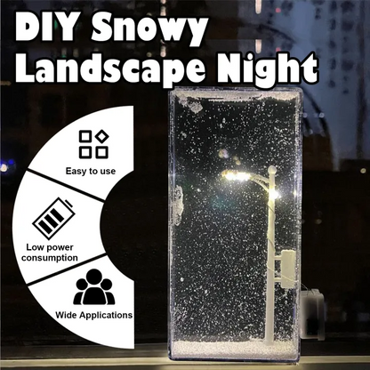 DIY Snow Scene Night Light – Street Lamp Design