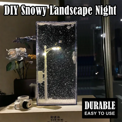 DIY Snow Scene Night Light – Street Lamp Design