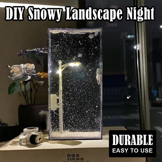 DIY Snow Scene Night Light – Street Lamp Design