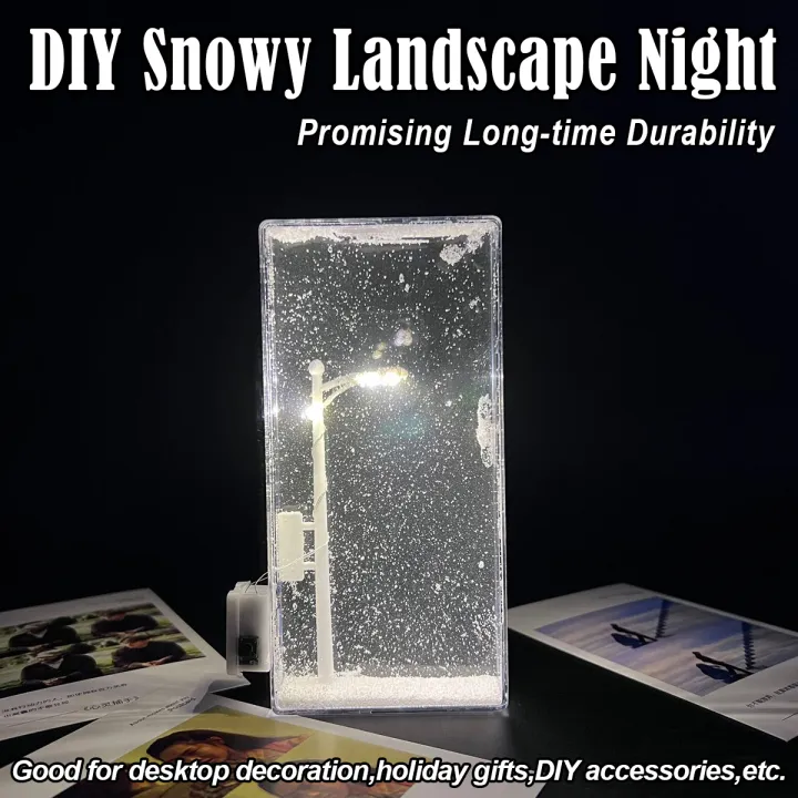 DIY Snow Scene Night Light – Street Lamp Design