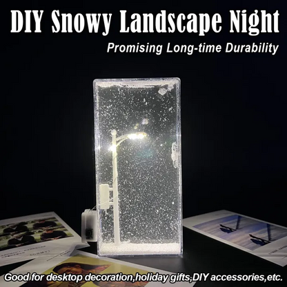 DIY Snow Scene Night Light – Street Lamp Design