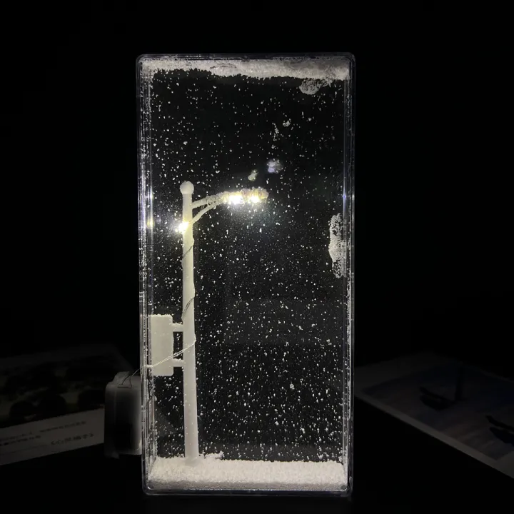 DIY Snow Scene Night Light – Street Lamp Design