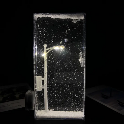 DIY Snow Scene Night Light – Street Lamp Design