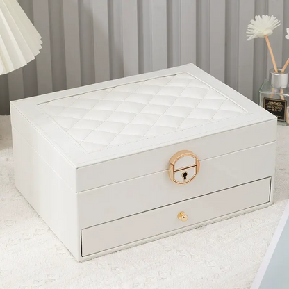 Imported high quality two layer Jewelry Box Ring Box