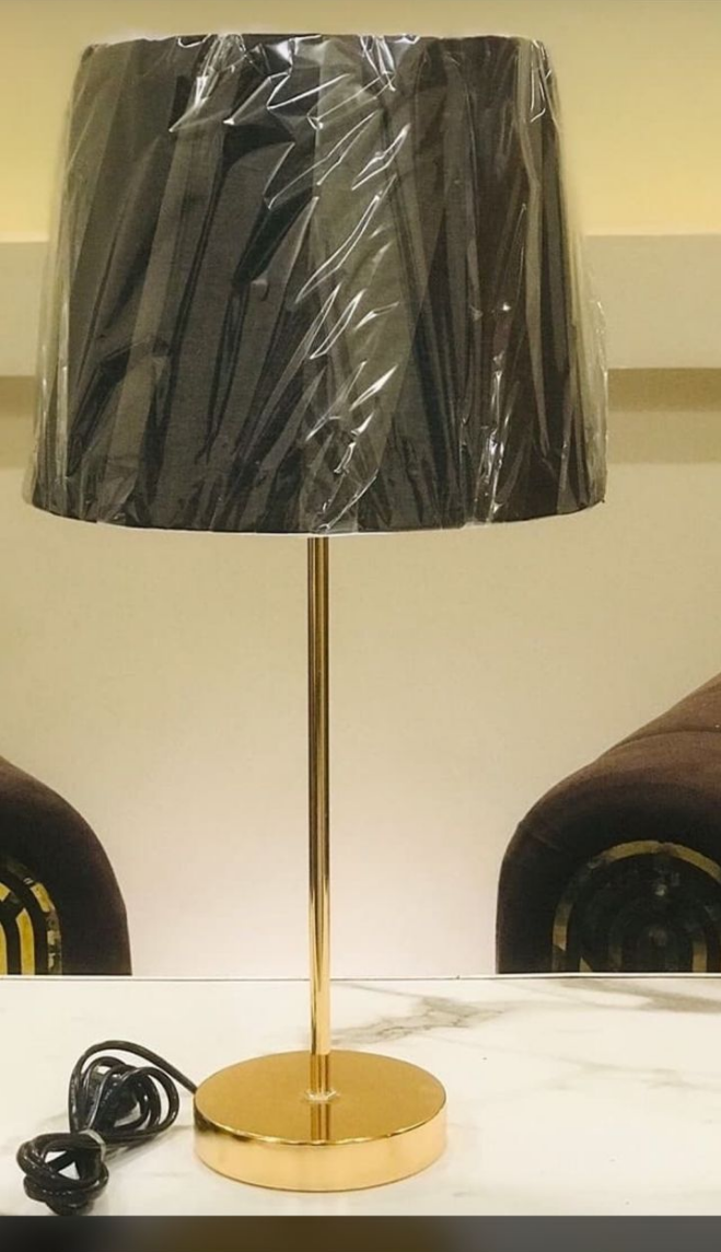 Pair of table lamp Metal base heavy for table base with shade 18 inches height