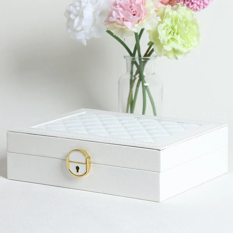 Luxury single layer Travel Jewelry Box Organizer