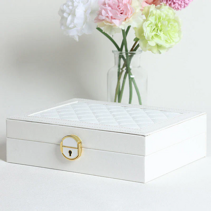 Luxury single layer Travel Jewelry Box Organizer