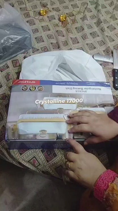 Buffet dishes set of 3