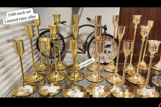 Candle holders set of 3 different sizes