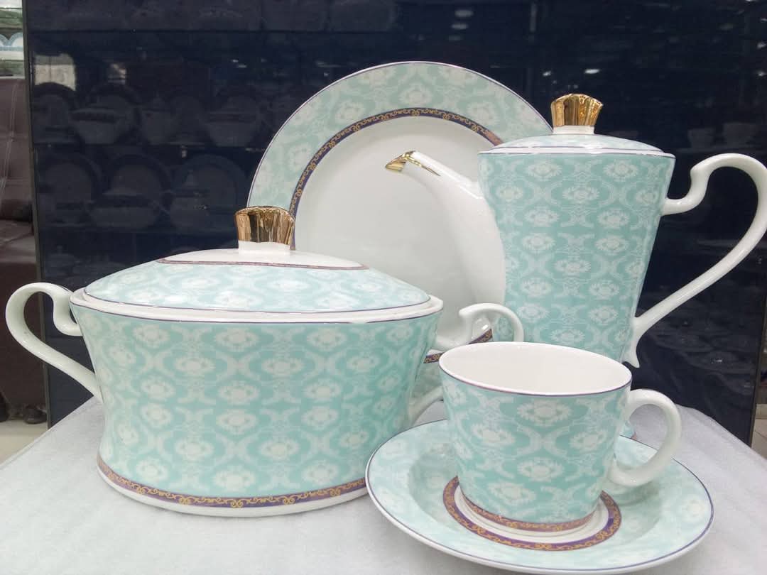 Dinner set 61 PCs bone china microwave safe