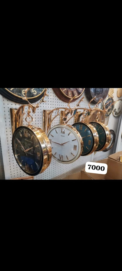 Double sided wall clock