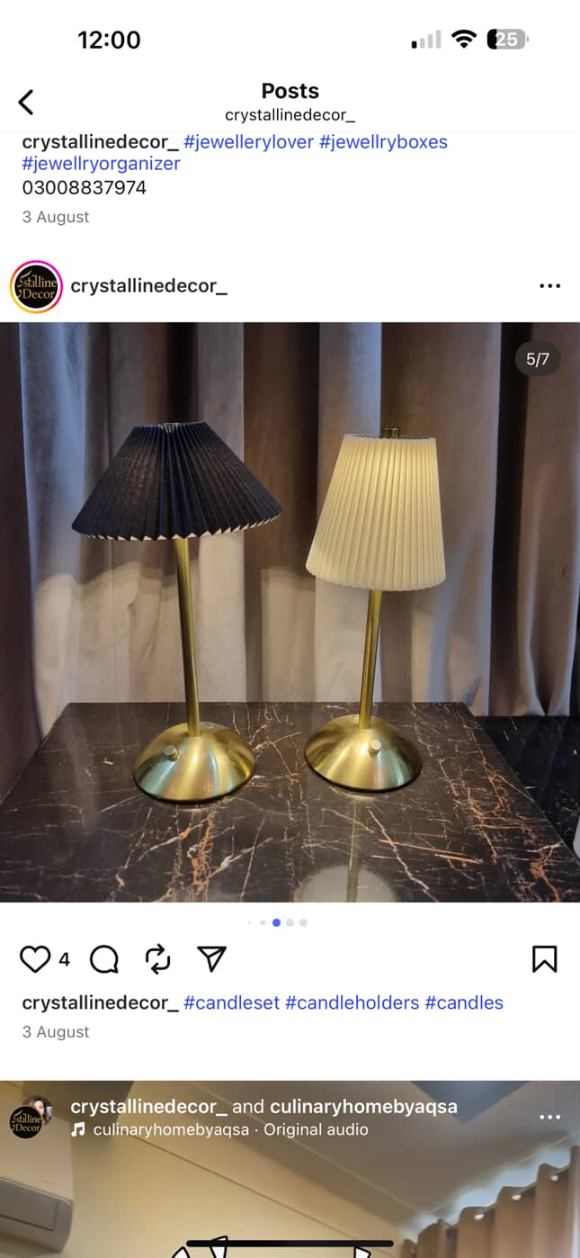 Rechargeable touch lamp