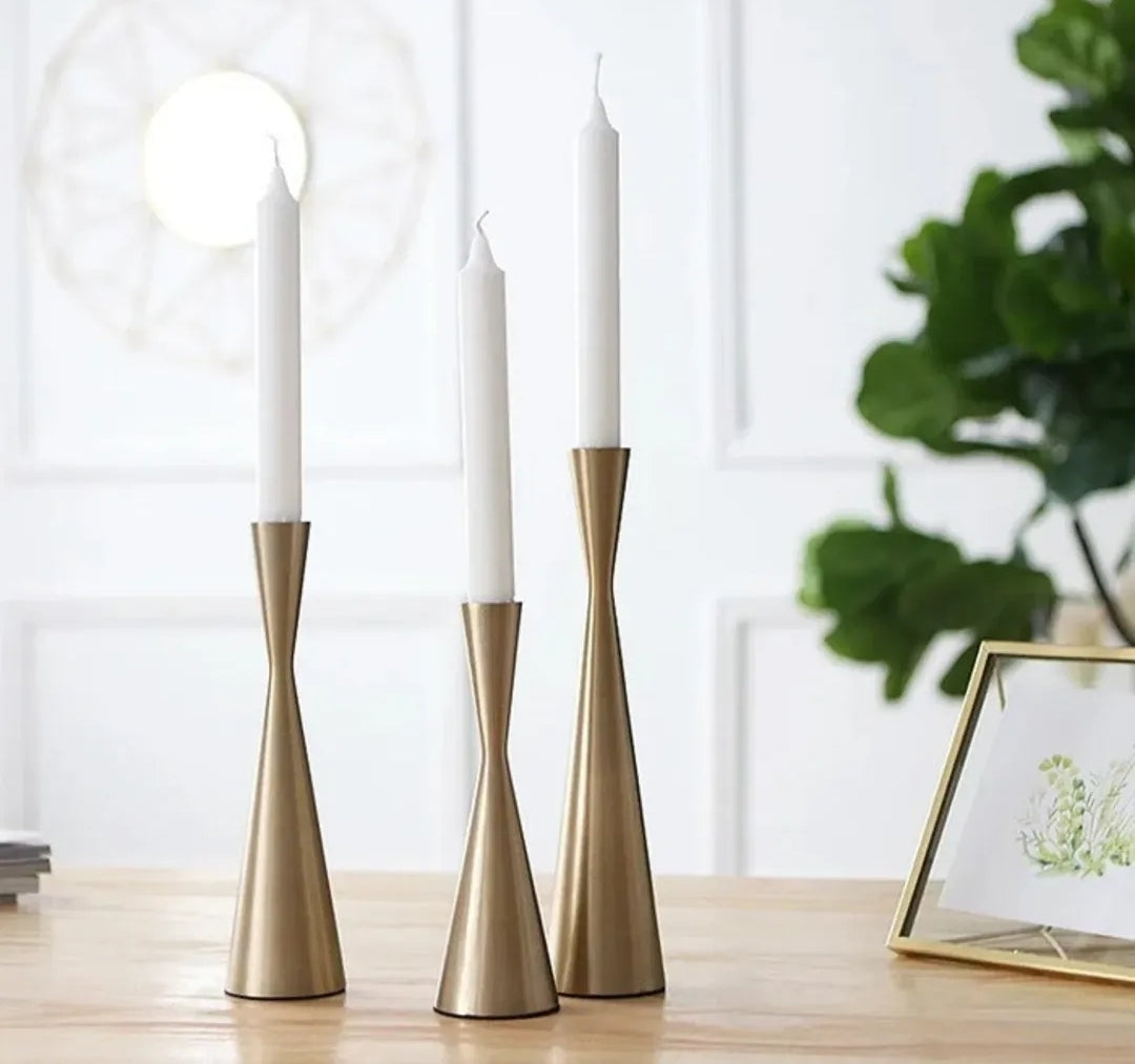3 candle holders