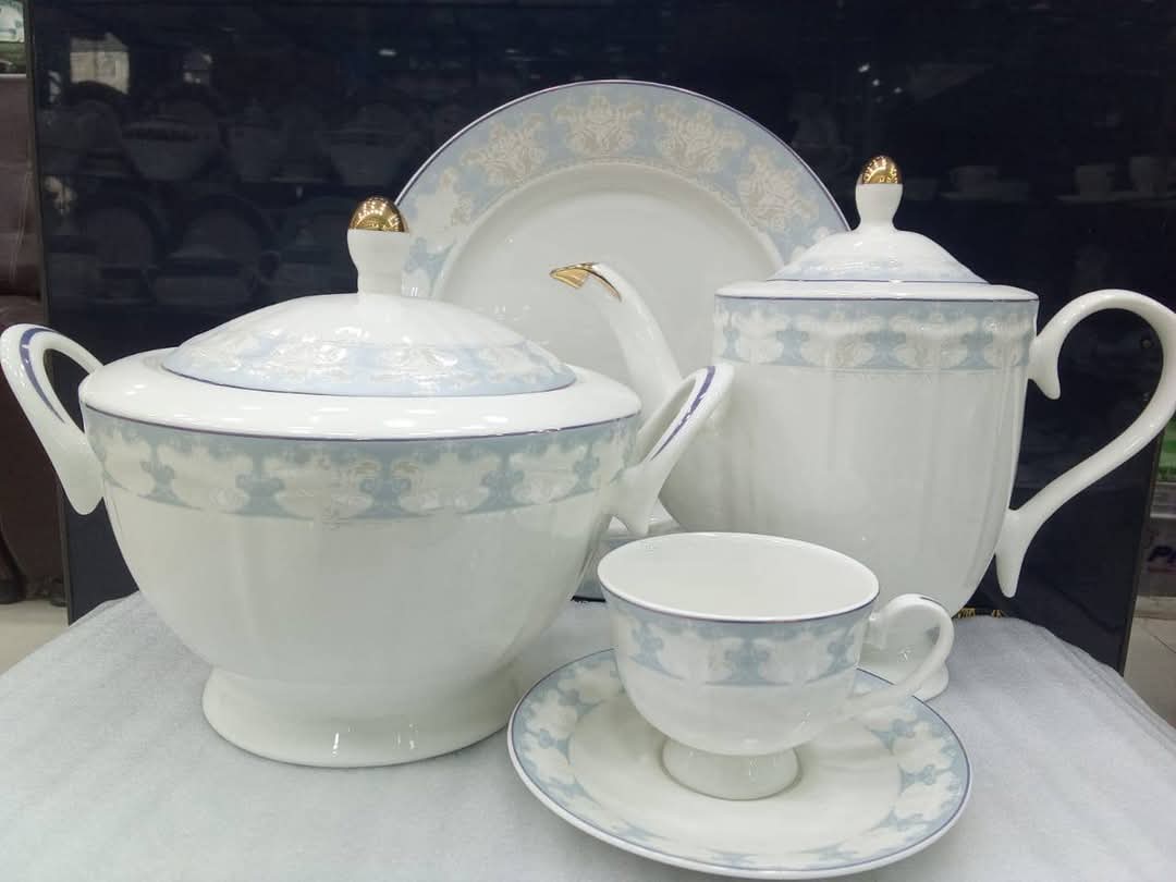 Dinner set 61 PCs bone china microwave safe