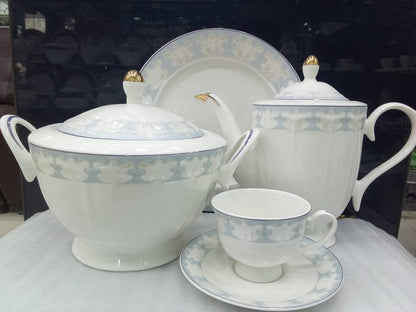 Dinner set 61 PCs bone china microwave safe